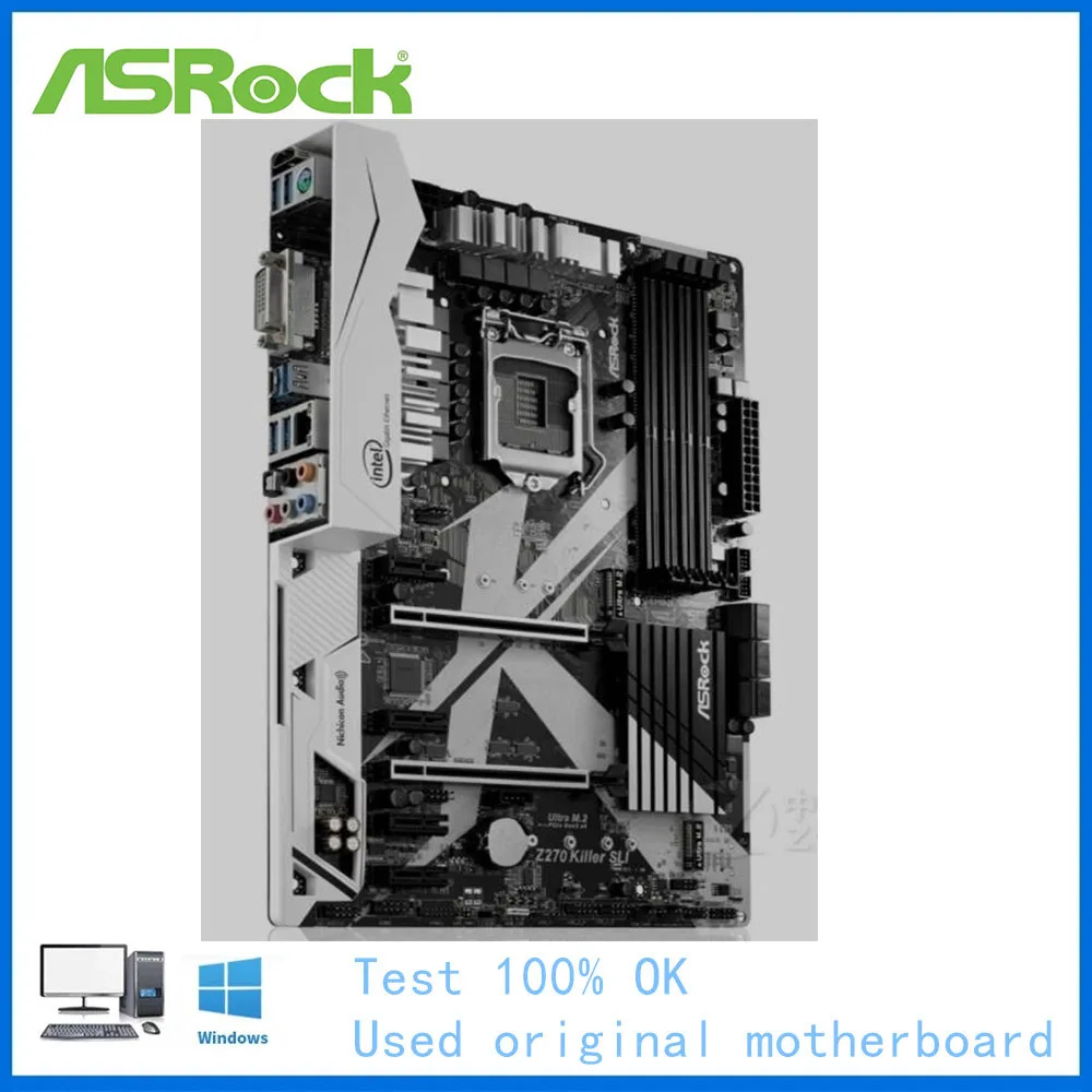 Материнская плата для компьютера ASRock Z270 KILLER SLI материнская LGA 1151 DDR4 настольного
