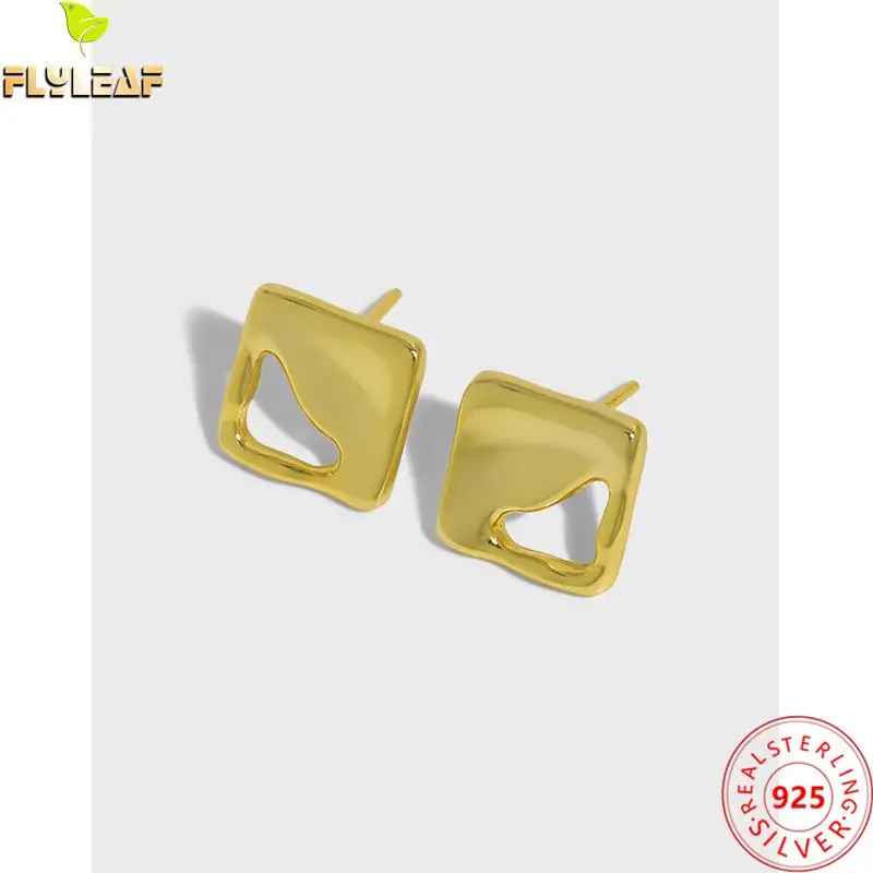 Женские серьги-гвоздики из серебра 925 пробы с платиновым покрытием | Украшения и