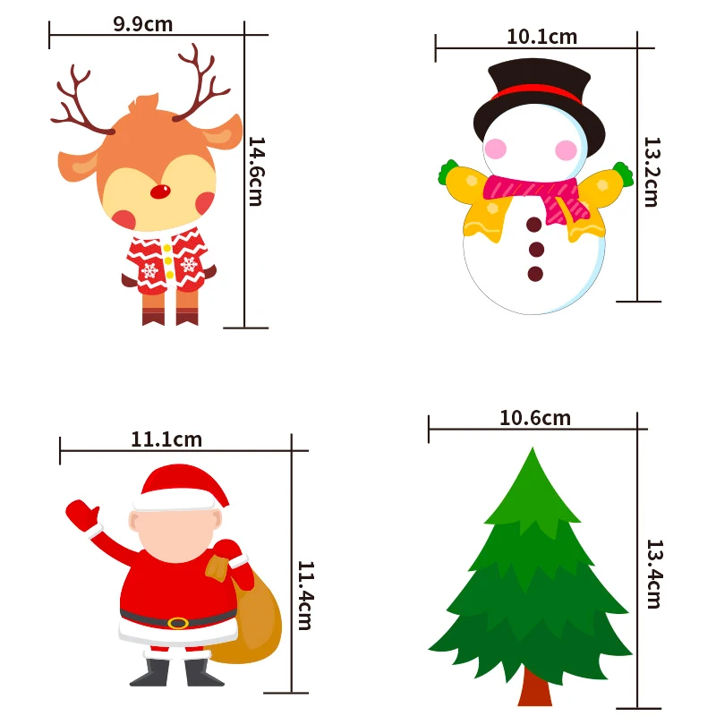 Рождественские наклейки-пазлы для детей 8 шт. | Игрушки и хобби