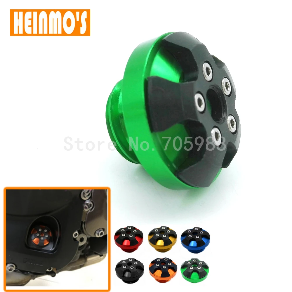 Мотоцикл зеленый CNC машинное масло кепки мотобайк Магнитная моторное заливной