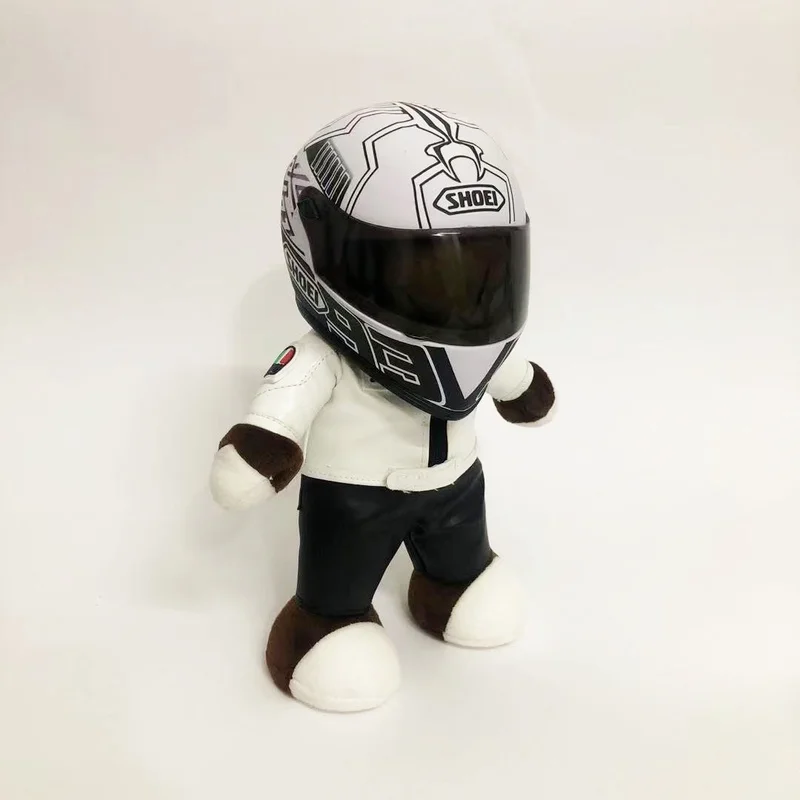 Украшения для дисплея шлем медведь кукла мотоцикл плюшевая электрический