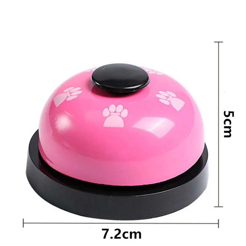 

Dog Cat Training Device Pet Call Bell Dog Ball-Shape Paws Printed Meal Feeding Educational Toy Puppy Interactive Training Tool
