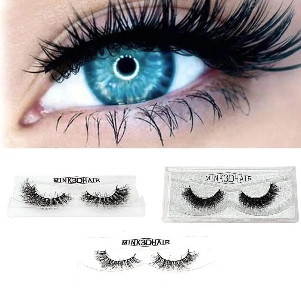 Объемные норковые накладные ресницы из норки пушистые ручной работы