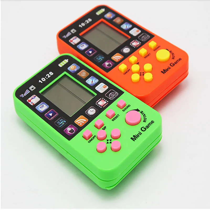 

Мини игровая консоль для детей портативная игровая консоль для тетрис Классические игрушки ретро ностальгические электронные рождественс...