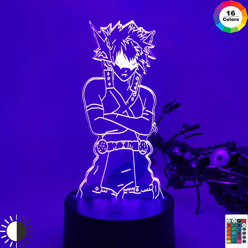 Светодиодный ночник Моя геройская Академия Katsuki Bakugo фигурка для детей декор