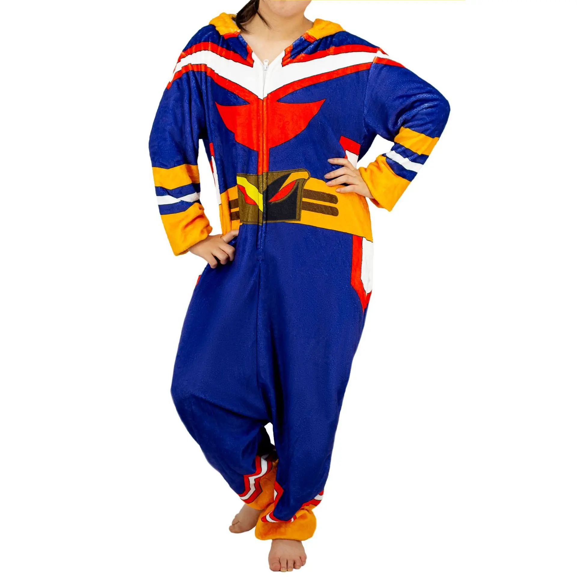 

2021 Pajamas Adult My Hero Academia Sleepwear All Might Women Men's Unisex Flannel Nightie Female Home Clothes Sets