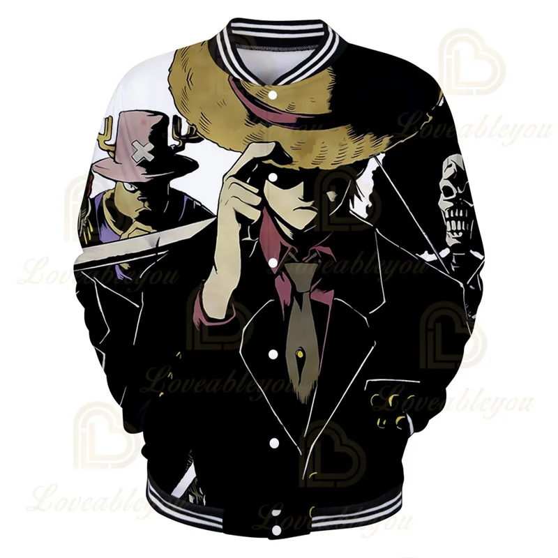 

3D Printed Jackets Street Trendy Classic Anime Mens Base Uniform Casual Comfortable Jacket for Men Style