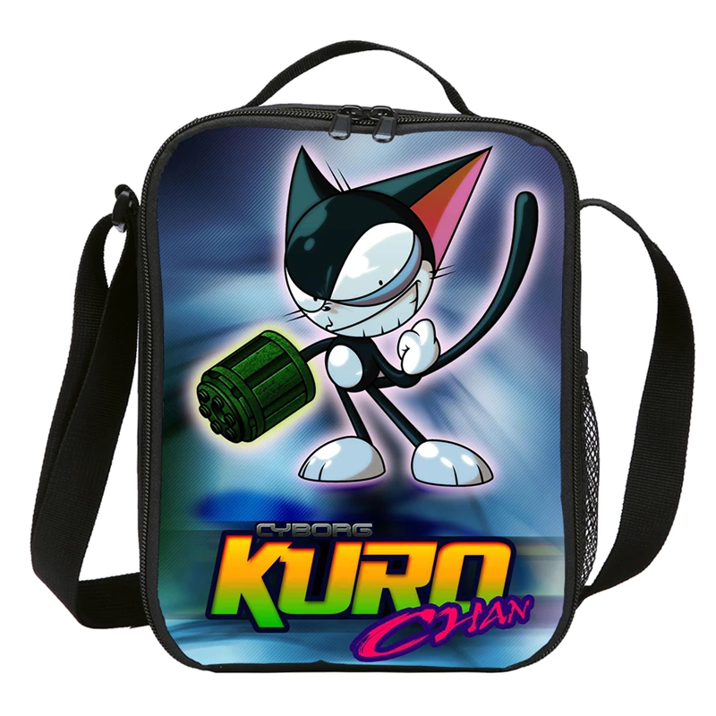 

Mini Lunch Bag For Kids Boys Girls Cute Anime Cartoon Cat Letter 3D Printing Bag Insulated Thermal Picnic Lunchbox Sac A Main