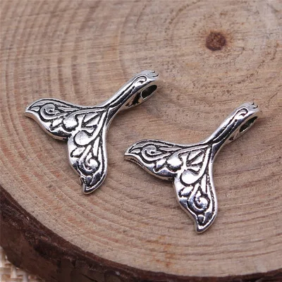 

10 шт., подвеска в виде китайского хвоста, 14 х13 мм