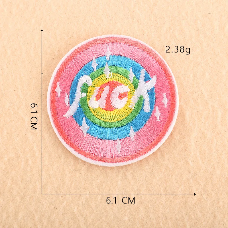 

Computer Embroidery Hand Account Clothing Accessories Adhesive Patch Rainbow Sunflower Badge Embroidered Cloth Stickers