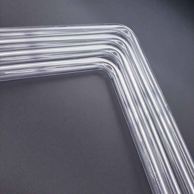 BYKSKI 4 шт./лот PMMA / PETG жесткая трубка 90 градусов гибкая прозрачная Толщина (OD12mm/OD14mm
