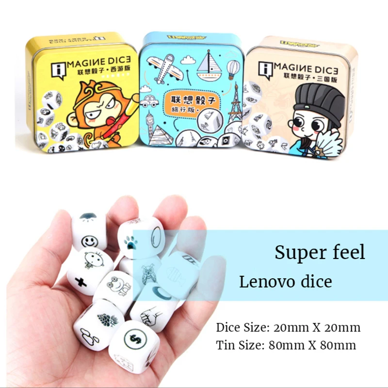 

9pcs Dice Telling Story Story Imagine Magic Dice Toys Party Game Educational Early Learning Toys For Kids Birthdays Gifts