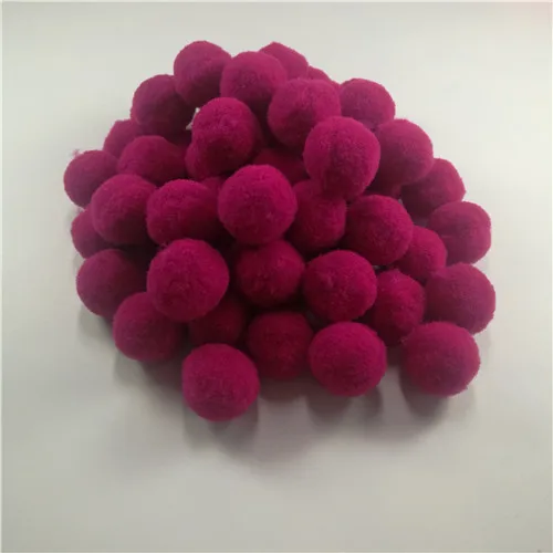 color31dark rose red 1600 шт 10-30 мм помпон меховой плюшевый шар для поделок DIY мягкое украшение дома Одежда для шитья на ткани аксессуары - Цвет: color31dark rose red