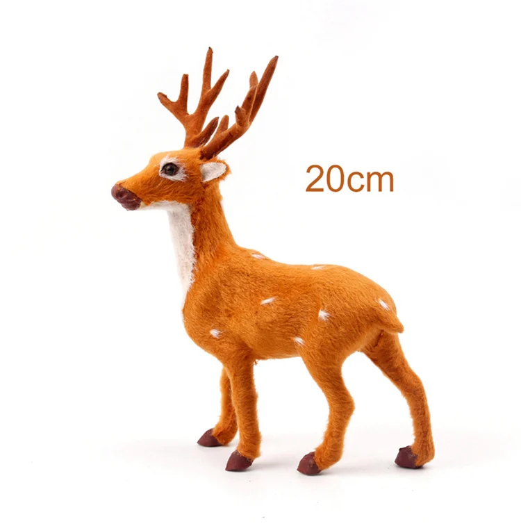 20 cm 1 шт. рождественские украшения для дома Navidad kerst decoratie плюшевые украшения с подвеской в виде оленя лося и оленя год - Цвет: 20 cm