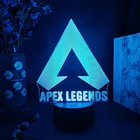 Настосветильник лампа для игровой комнаты APEX Legends, светодиодный ночник с 3D логотипом, декоративное освещение для рабочего стола компьютера, 5 В, питание от USB