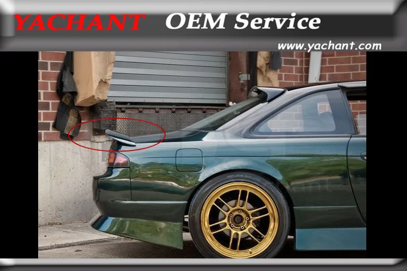 

Car-Styling Carbon Fiber Rear Spoiler Fit For 1995-1998 S14 Zenki S14A Kouki DM Rear Trunk Spoiler Wing