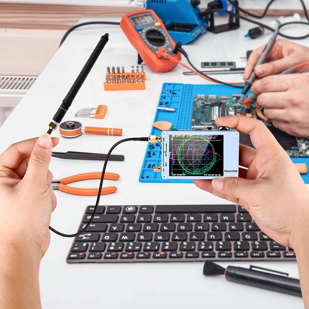 Векторный сетевой анализатор 50 кгц-900 МГц цифровой дисплей сенсорный экран MF HF VHF