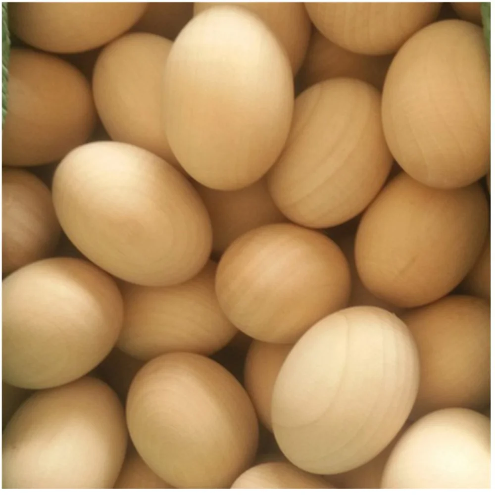 

10 Pcs Wooden Imitation Simulation Eggs Coloring Painted Easter Eggs DIY Decorations Gifts Toys For Christmas Easter Home Party