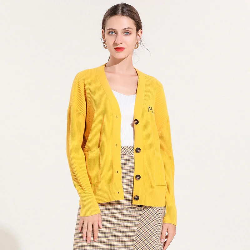 

Womens Sweater Fall 2020 Autumn Sweater Loose Good Quality Cardigan Casual Sweaters And Coats For Women