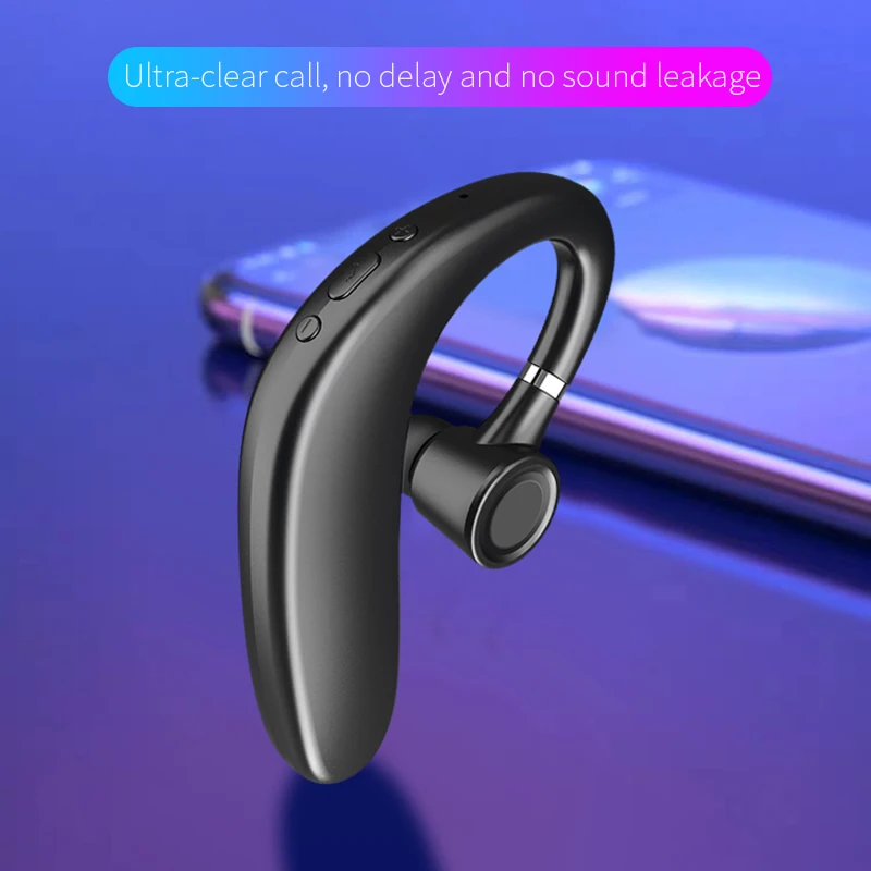 S109 Blue-tooth Headset High Power Long Standby In-ear Sports Cross-border Wireless Hanging Ear Business | Электроника