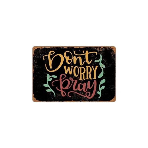 

Church Christian Pray Metal Tin Sign Home Pray Jesus Metal Plates Decor Pray Jesus Metal sign Poster Wall tin signs gift
