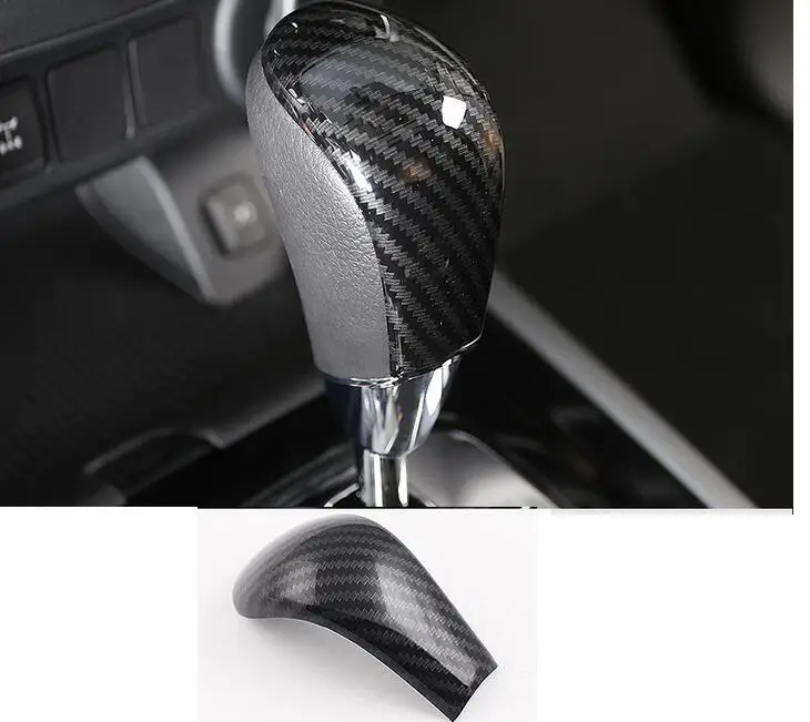 

For Nissan Navara NP300 2017 2018 2019 Car Styling Carbon fiber Style Gear Shift Handle Sleeve Buttons Cover Sticker Accessories