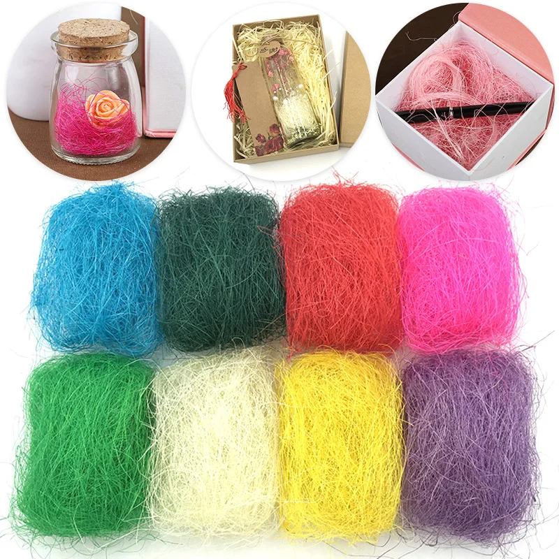 100 г/пакет Природа Джут сизаль деревенское свадебное событие DIY цветочный букет