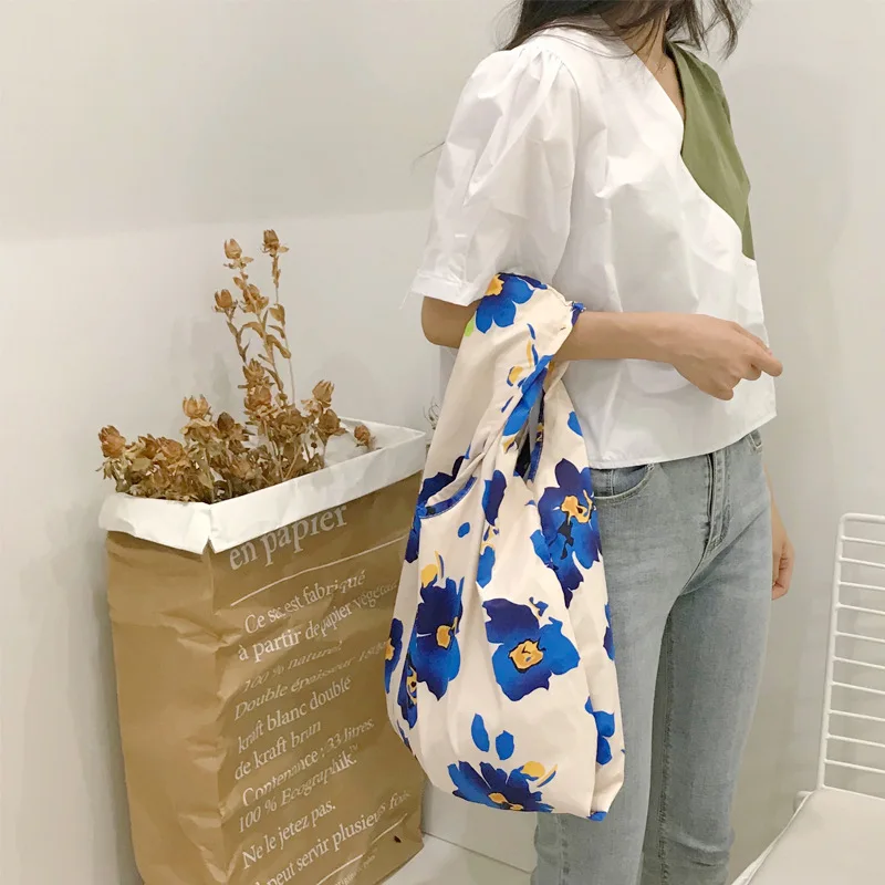 Youda оригинальная простая сумка с цветочным узором портативная большая Холщовая