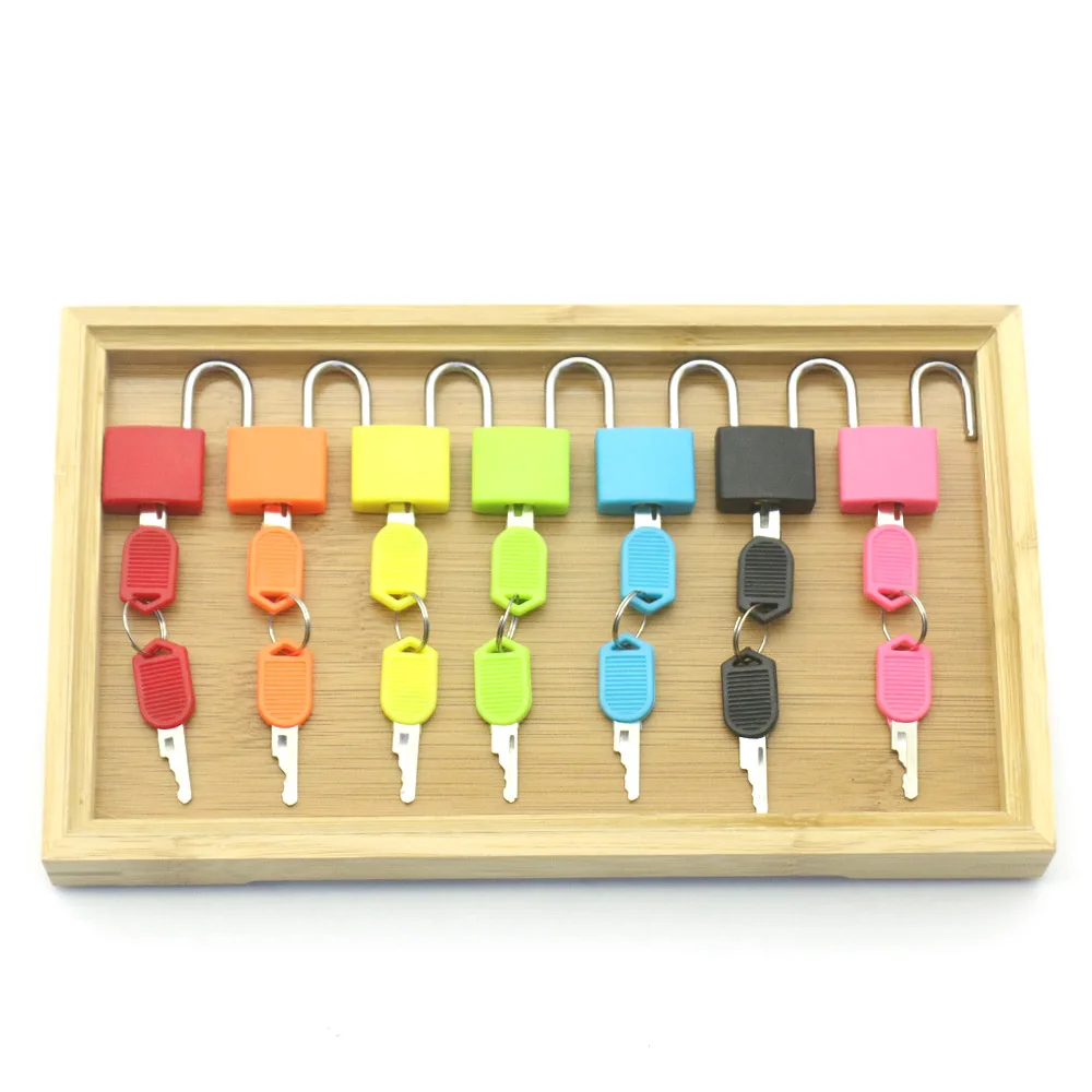 

Wooden Tray Locks Set Educational Montessori Sensory Toys For Children Montessori Preschool Sensorial Materials Juguetes MJ1064H