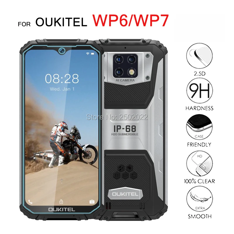 

Закаленное стекло для oukitel wp6 6,3 дюйма, стекло для экрана oukitel wp6 6,3 дюйма, защита от царапин, Защитная пленка для ЖК-экрана