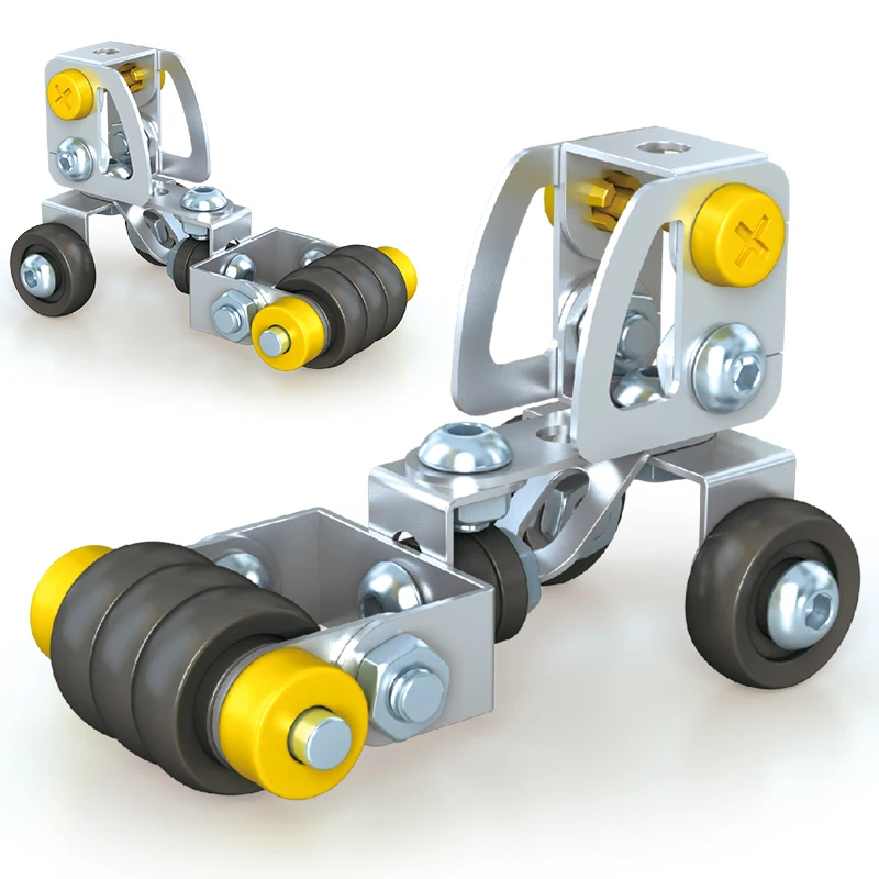 Стальные блоки для мальчиков 3D пазлы металлические игрушки мини строительные