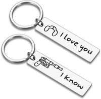 couple gifts for boyfriend girlfriend jewelry i love you i know valentines day christmas day keychain gifts for husband wife