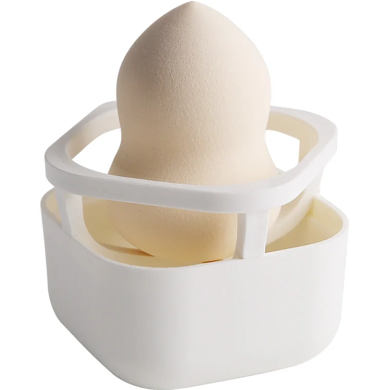 

Desktop Cosmetic Puff Storage Box Holder Makeup Sponge Box Holder Cosmetic Egg Puff Container Dressing Table Storage Boxes