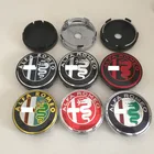 Эмблема Alfa Romeo 56 мм 60 мм, 4 шт., эмблема знака, наклейки для Mito 147 156 159 166 Giulietta Spider