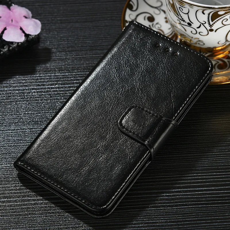 

Crazy Horse Pattern Fashion Phone Case Suitable for iPhone 11 Pro Max Flip-type Mobile Phone Case Multi-function Phone Case