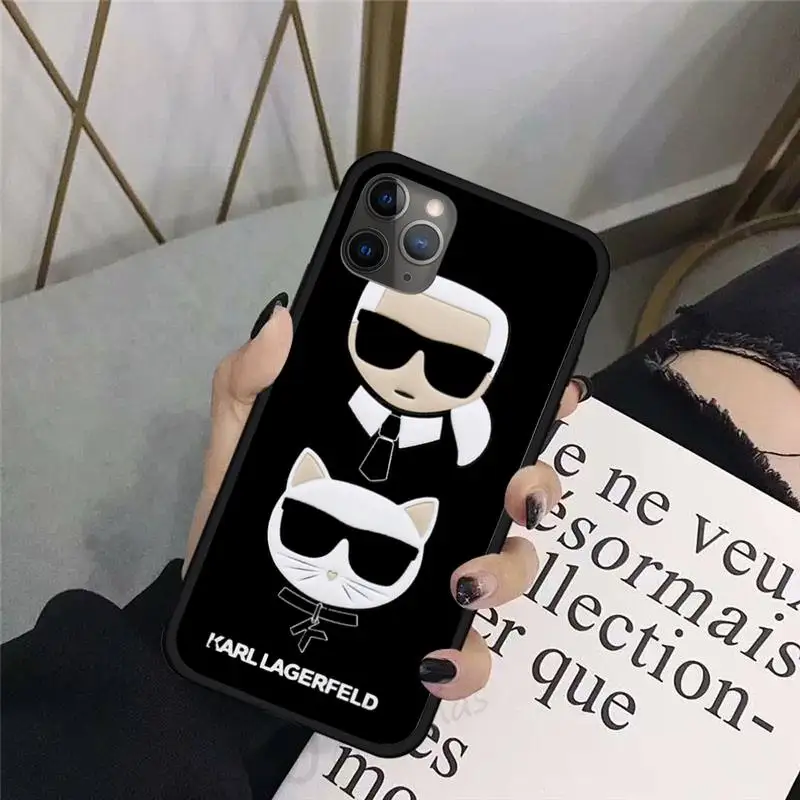 

Fashion DESIGN-KARLs brand Lagerfeld luxury Phone Case For iphone 8 11 12 Redmi note 8 9 s huawei p 30 pro lite plus cover shell