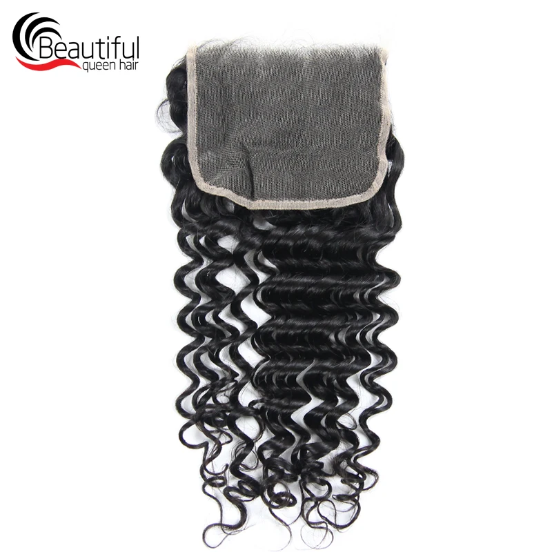 Глубокая волна тонкая HD кружевная застежка 5x5 с детскими волосами предварительно