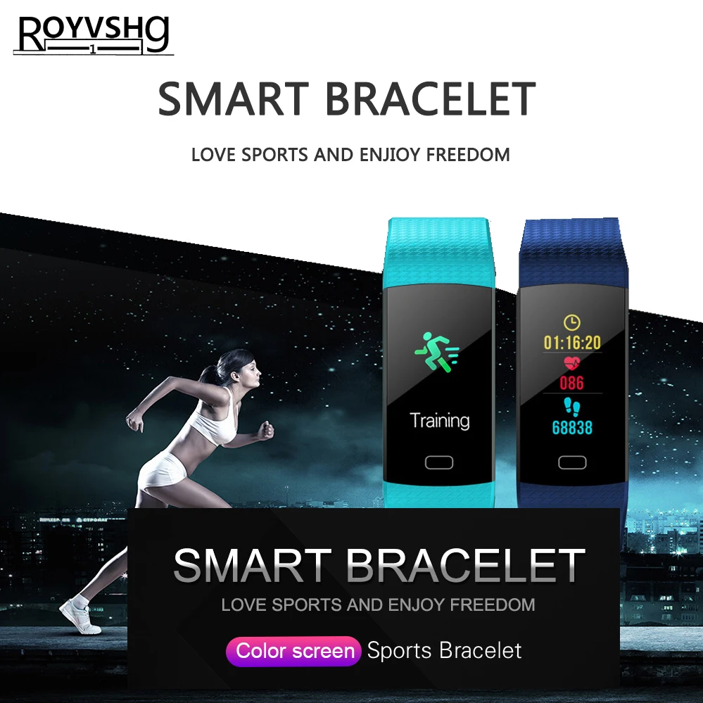 Y5 Смарт-часы цветной экран браслет HeartRate активности фитнес-трекер умный
