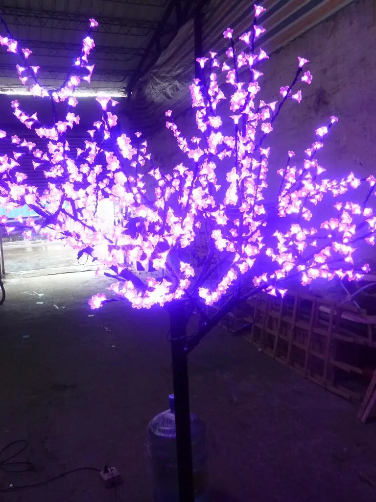 

LED Night Light Cherry Blossom Tree Light 864pcs LED Bulbs 2m Height 110/220VAC Pink Rainproof Outdoor Use Free Shipping Drop Sh