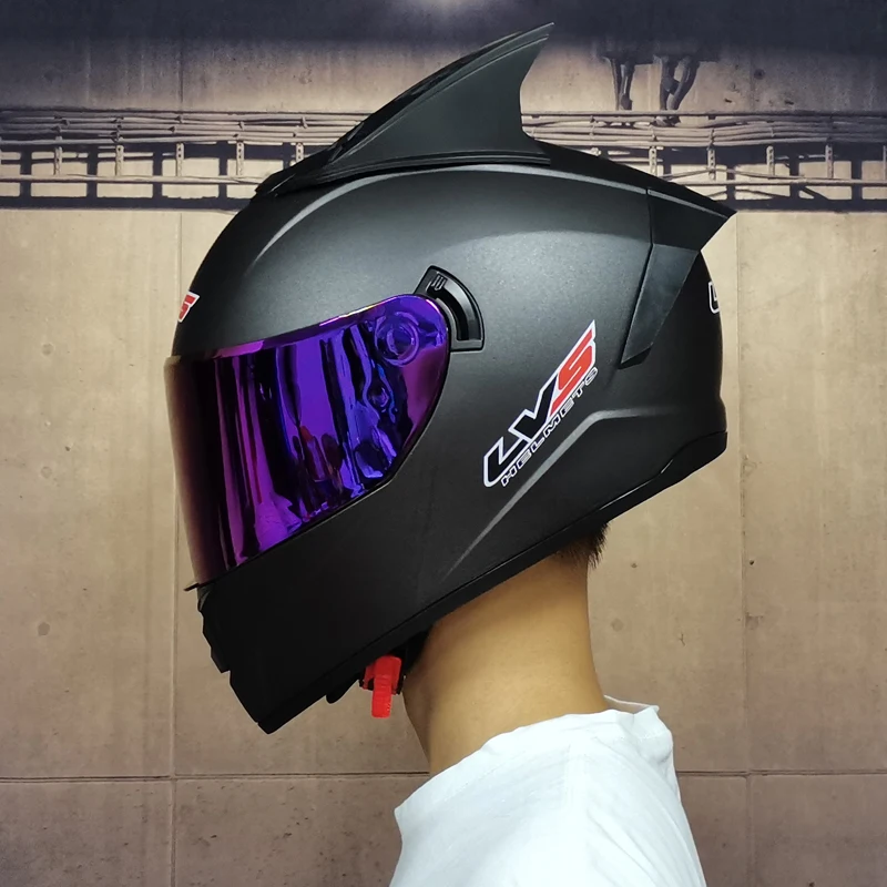 Мотоциклетный мотоциклетный шлем в горошек полнолицевой Шлем capacete двойной