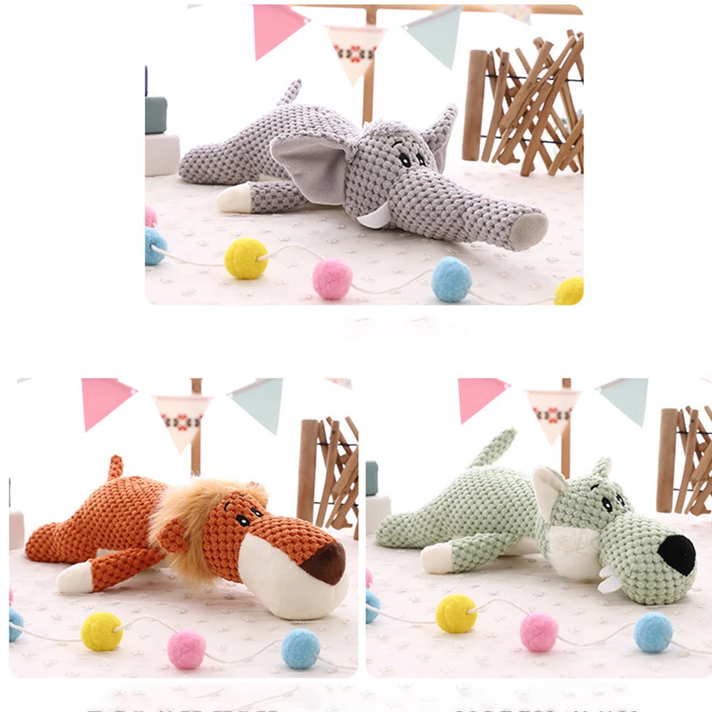 35 см лесное животное плюшевая игрушка мягкая фигурка животного Лев Слон волк