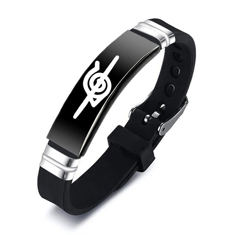 Браслет мужской из нержавеющей стали с силиконовым ремешком | Украшения и