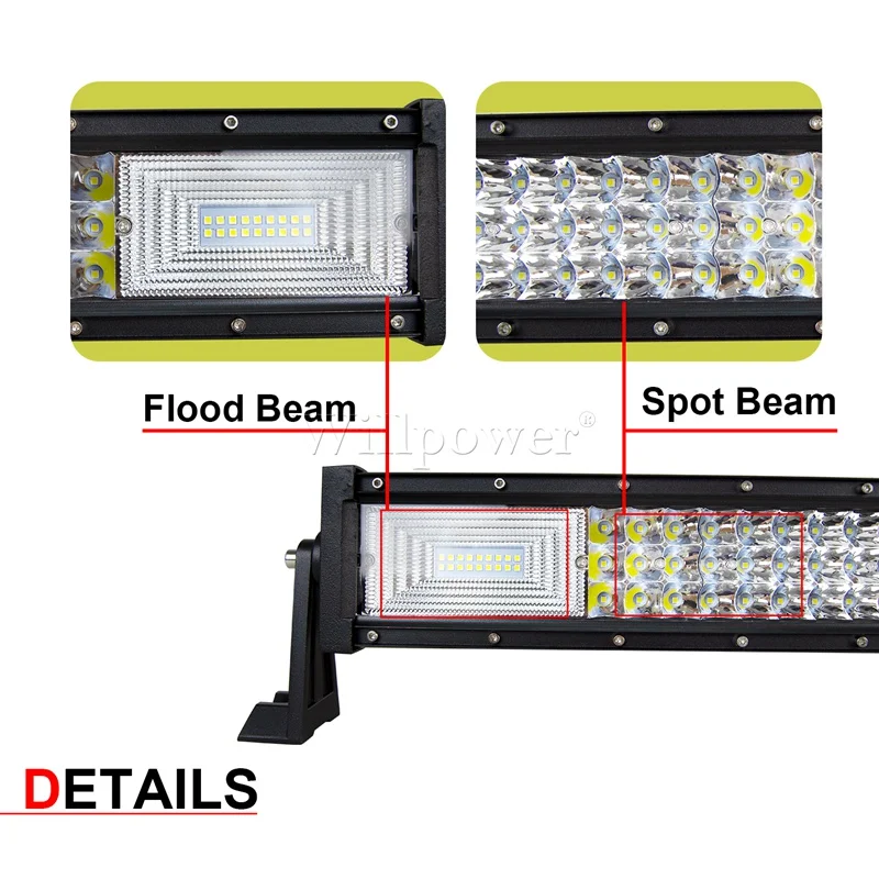 Car Roof 3 row 22" 32" 42" 52" LED Work Light Bar For Jeep Dodge Chevy Polaris UTV Pickup SUV Offroad 4x4 Truck Fog Driving Lamp |
