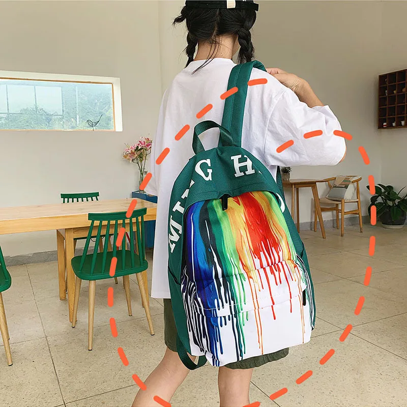 OkoLive DS0008 New Campus Backpack Female Korean High School Schoolbag Leisure Large Capacity Good Friend Backpack