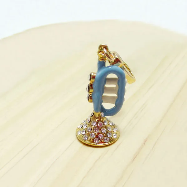 Модная синяя труба шармы сумочка молния Брелки для женщин браслет