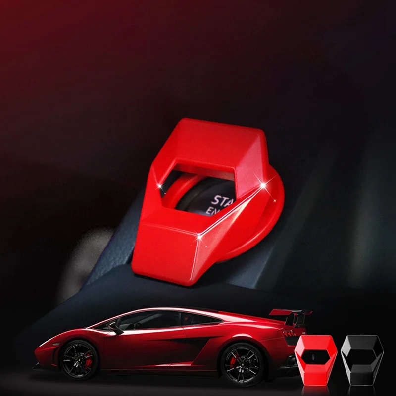 

Universal Car One-button Metal Case Car Start Button Decorative Cover Auto Ignition Switch Cover Car Interior Decoration