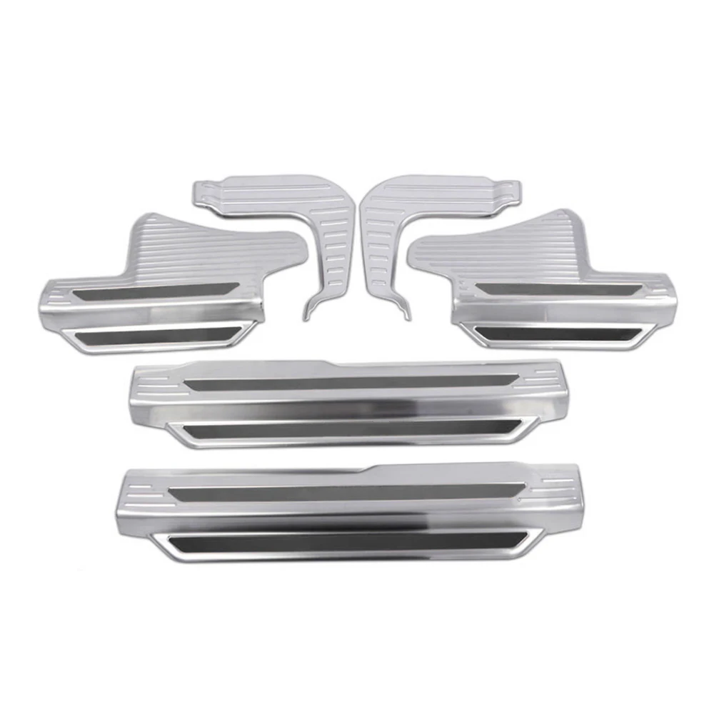 

CarMango for Mitsubishi Pajero Sport 2020-2021 Car Accessories Door Threshold Sill Scuff Plate Guard Welcome Pedal Sticker Decor