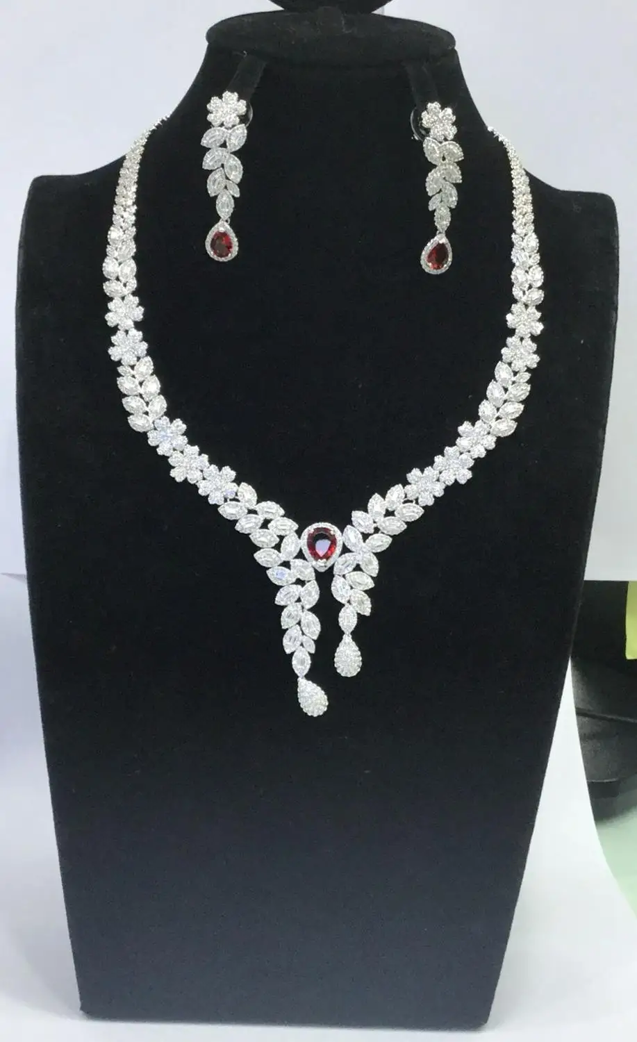 Jankelly африканские 2 шт Свадебные циркониевые Ювелирные наборы для женщин партии