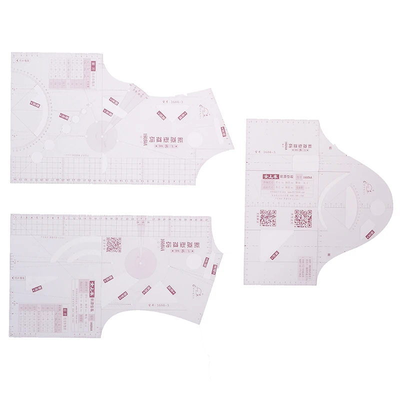 1:3 Прозрачная женская тканевая дизайнерская линейка чертежный шаблон для одежды