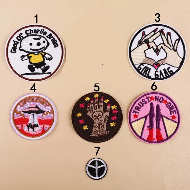 Нашивки PGY с персонажами мультфильмов вышитые железные нашивки вышивкой для